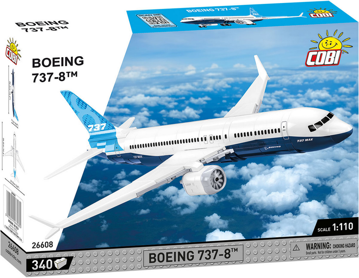 Klocki konstrukcyjne Cobi Technika Boeing 737-8 340 szt. (5902251266080) - obraz 1