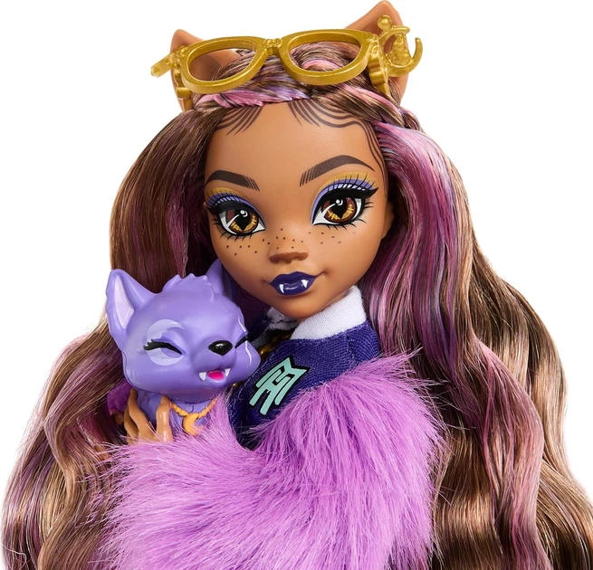 Кукла Монстер Хай Клодин Вульф с питомцем Monster High Clawdeen Wolf with Pet Dog Crescent Mattel (HRP65) - изображение 2