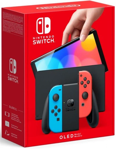 Игровая консоль Nintendo Switch OLED HEG-001 Neon Blue and Neon Red_HK - изображение 7