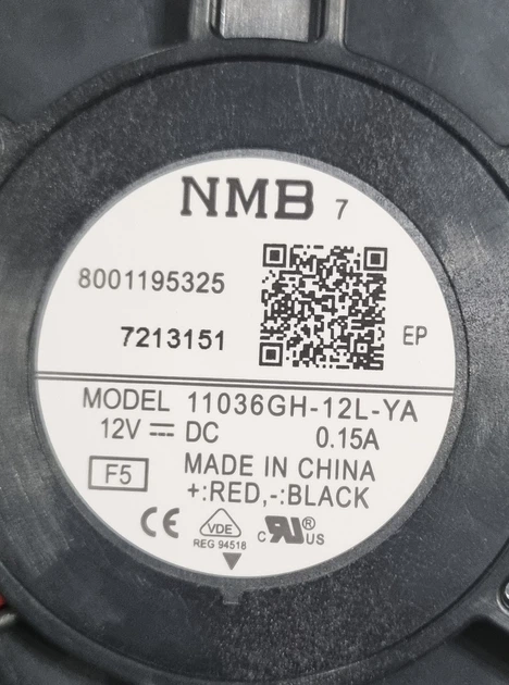 Мотор вентилятора NMB 11036GH-12L-YA для холодильника Bosch