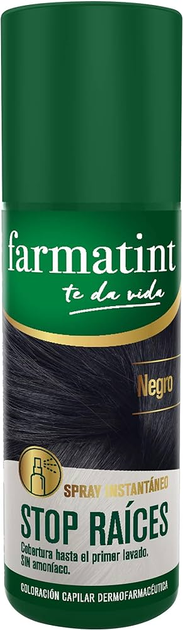 Spray tonizujący do włosów Farmatint Spray Stop Root Black 75 ml (8470001936660) - obraz 1