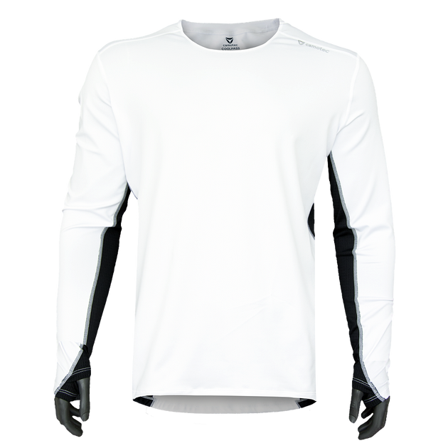 Лонгслив тактический эластичная футболка с длинным рукавом для силовых структур Белый (5773), M TR_5773M - изображение 1