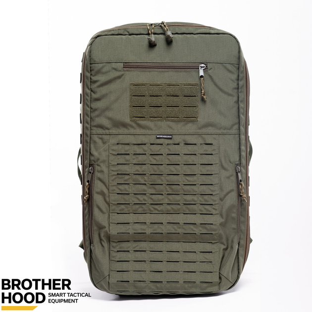 Рюкзак для дронов защитный тактический универсальный для силовых структур Brotherhood олива L 30л TR_BH-ZRD-01OL - изображение 1