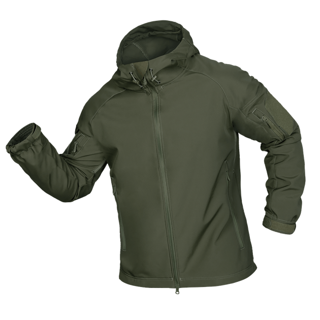 Куртка тактическая демисезонная мужская для силовых структур Stalker SoftShell Олива (7225), XXXL TR_7225(XXXL) - изображение 1