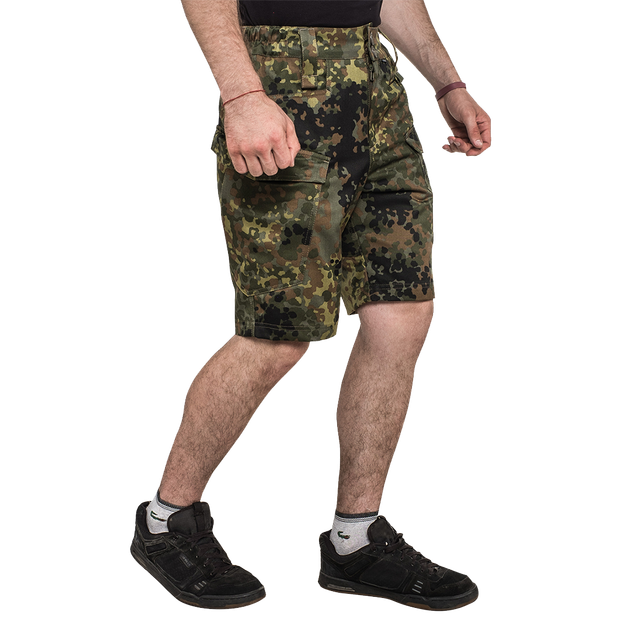 Шорти тактичні чоловічі камуфляжні для силових структур Brotherhood Camo Флекторн ріп-стоп TR_BH-U-SHCM-F-48 - зображення 2