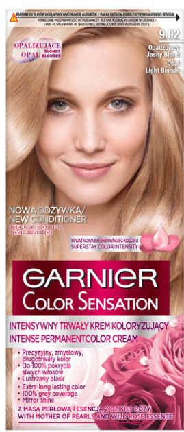 Крем-фарба для волосся Garnier Color Sensation 9.02 Переливчастий світло-русявий 156 г (3600542161152) - зображення 1