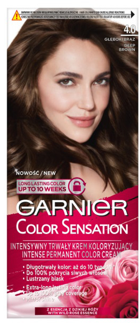 Krem koloryzujący do włosów Garnier Color Sensation 4.0 Głęboki Brąz 163 g (3600541136755) - obraz 1