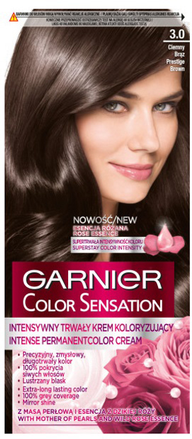 Крем-фарба для волосся Garnier Color Sensation 3.0 Престижний темно-каштановий 163 г (3600541136731) - зображення 1