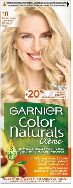 Крем-фарба для волосся Garnier Color Naturals Creme 10 Дуже світлий блонд 156 г (3600540179685) - зображення 1