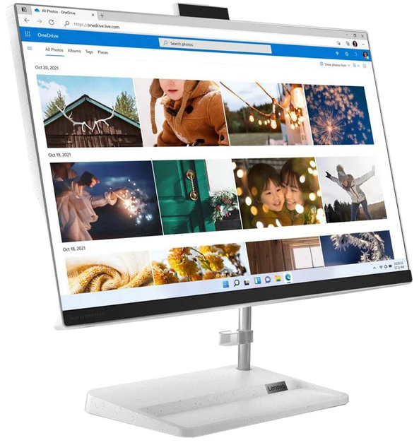 Monoblok Lenovo IdeaCentre AIO 3 24IAP7 (F0GH016PPB) Biały - obraz 3