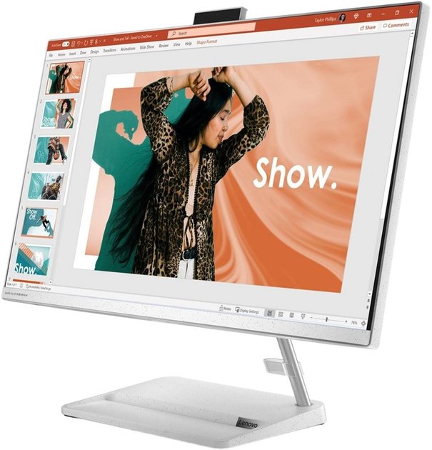 Monoblok Lenovo IdeaCentre AIO 3 27IAP7 (F0GJ00TPPB) Biały - obraz 4