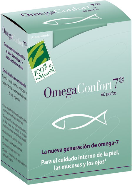 Дієтична добавка 100% Natural OmegaConfort7 60 перлин (8437019352165) - зображення 1
