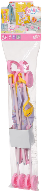 Wózek spacerowy dla lalki Baby Born S2, złożony (828670-116720) - obraz 7