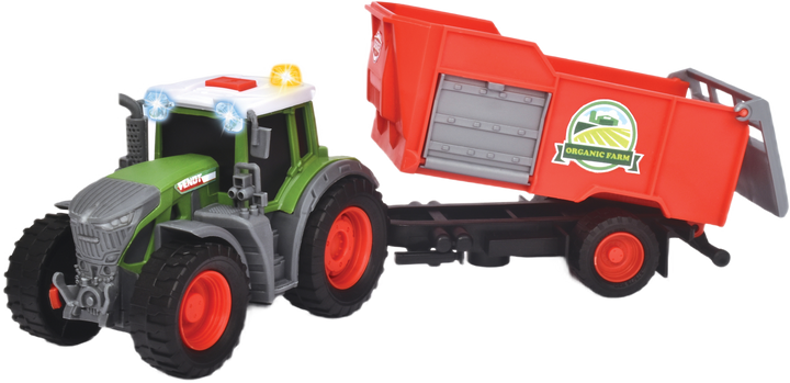Traktor Dickie Toys Fendt z przyczepką 26 cm (3734001) - obraz 1