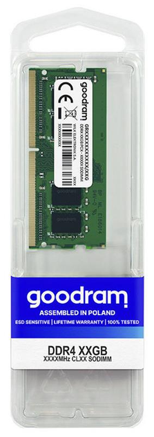 Оперативна пам'ять Goodram SODIMM DDR4-2666 32768 МБ PC4-21300 (GR2666S464L19/32G) - зображення 2