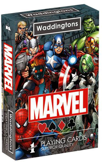 Zestaw kart do gry Zwycięskie ruchy Waddingtons Marvel Universe (5036905024419) - obraz 1