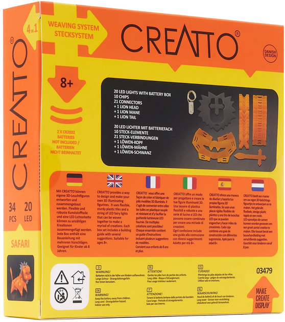 Zestaw puzzli kreatywnych Kosmos Creatto Safari (5700002003553) - obraz 3