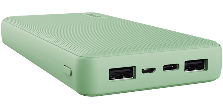 Powerbank Trust Primo ECO 20000 mAh Green (8713439250275) - obraz 2