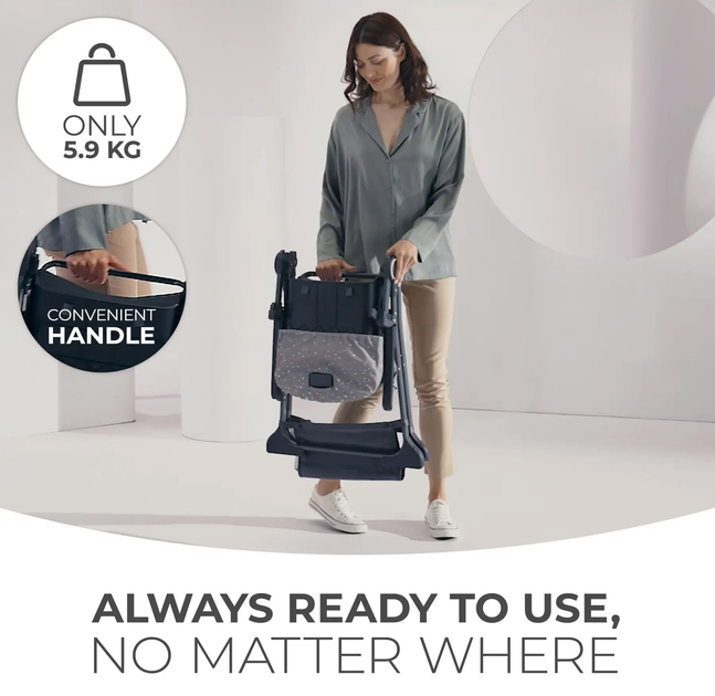 Стільчик для годування Kinderkraft Foldee Grey (KHFOLD00GRY0000) - зображення 11
