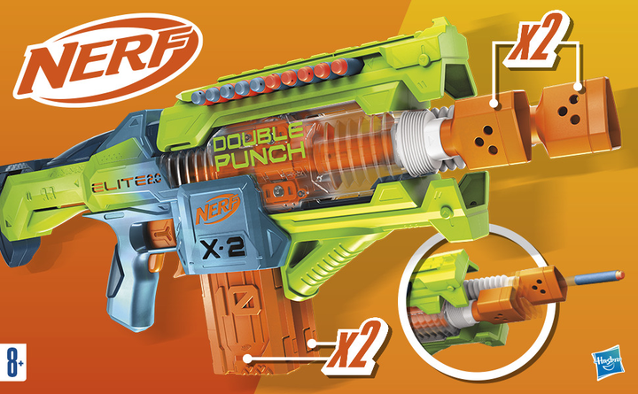 Blaster Hasbro Nerf Elite Double Impact (5010996137319) - obraz 14