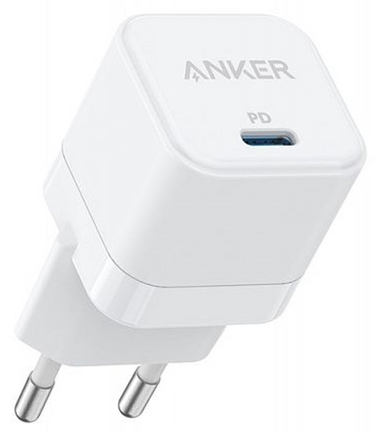 Мережевий зарядний пристрій Anker PowerPort III 20W Cube White (A2149G21) - зображення 1