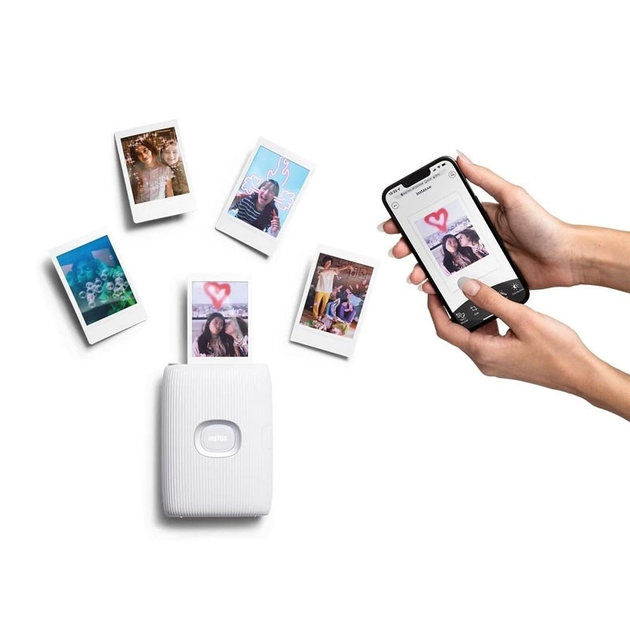 Портативний фотопринтер Fujifilm Instax Mini Link 2 Clay Білий - зображення 2