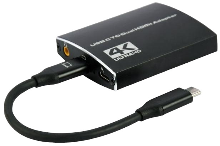 Адаптер-перехідник Cablexpert USB-C на 2 HDMI (A-CM-HDMIF2-01) - зображення 1