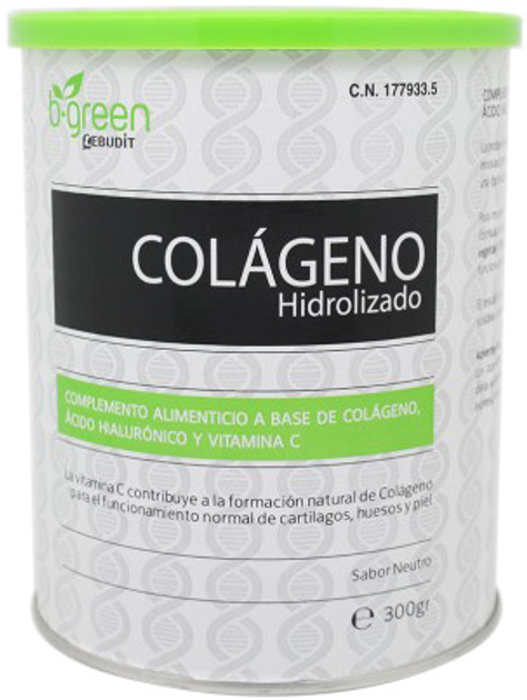Suplement diety B-Green Hydrolyzed Collagen 300 g (8436046982000) - obraz 1