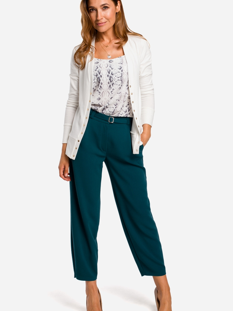 Kardigan damski dzianinowy Stylove S198 L Ecru (5903068451546) - obraz 3