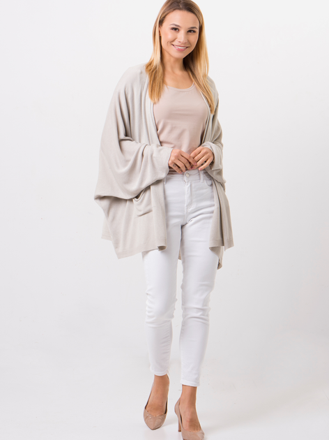 Kardigan damski oversize Zaiia ZASW01 One size Szary (8221305303661) - obraz 3
