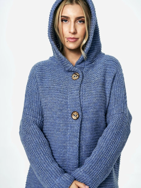 Kardigan damski oversize Figl M884 One size Niebieski (5902194412056) - obraz 6
