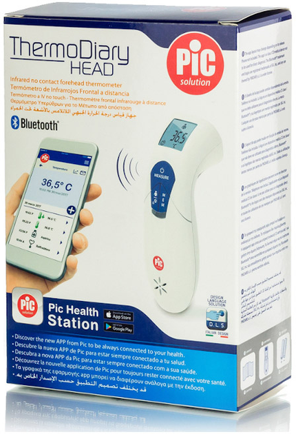 Бесконтактный инфракрасный термометр Pic Solution Thermodiary Head Thermometer (8058664128334) - изображение 3