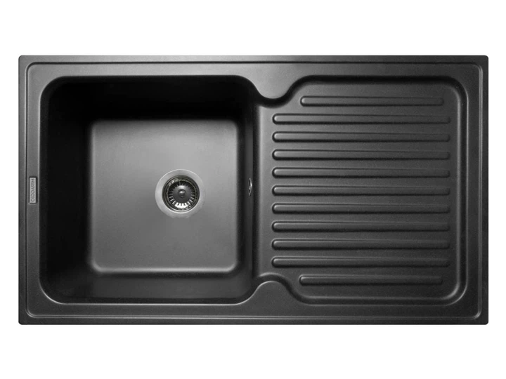 Кухонна мийка ORLEAN black shine Miraggio - Фото 1 Кухонна мийка ORLEAN black shine Miraggio - изображение 1