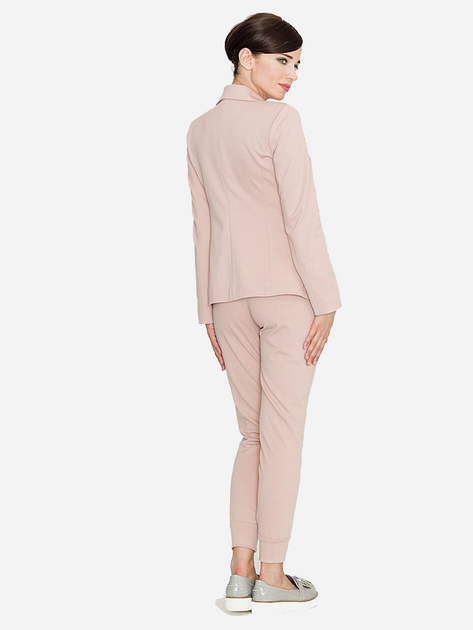 Spodnie slim fit damskie Lenitif K153 L Różowe (5902194302418) - obraz 2