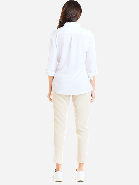 Spodnie slim fit damskie Awama A270 XL Beżowe (5902360537019) - obraz 2