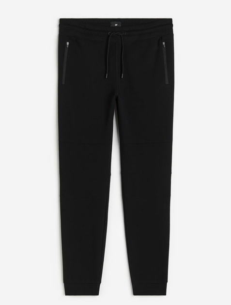 Чоловічі спортивні штани Slim Fit H&M (56489) XS Чорні - изображение 2