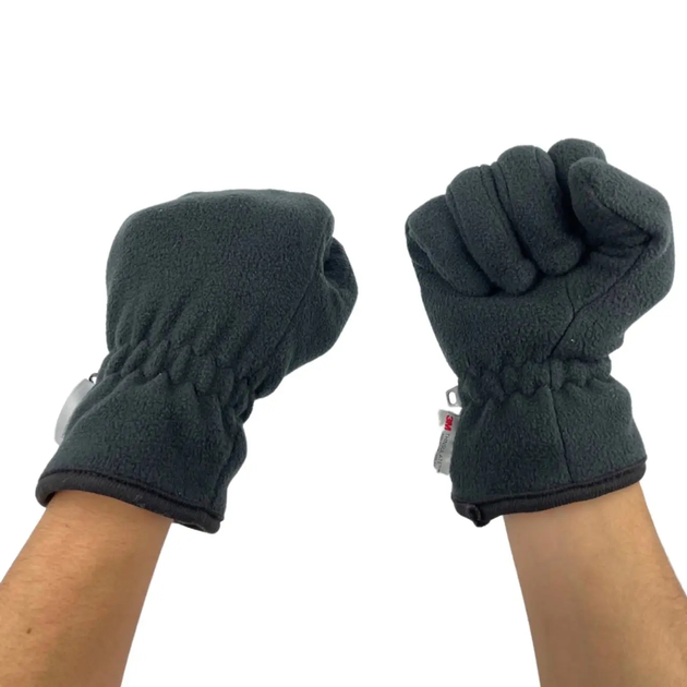 Зимові перчатки THINSULATE Чорний S - изображение 2