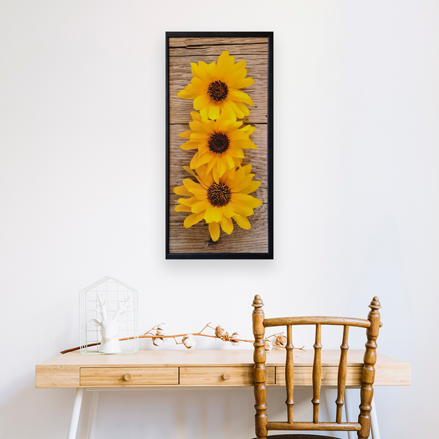 Фотокартина у дерев'яній рамі Sun flower 1 33х70 см POS-3370-220 - зображення 2
