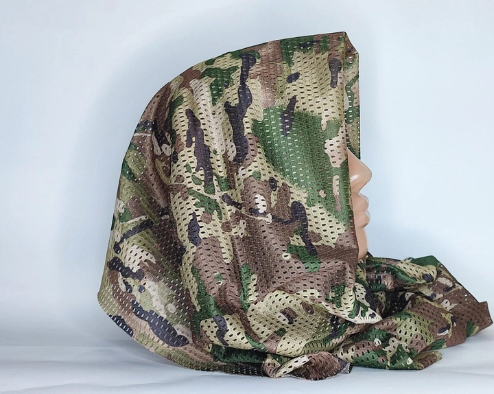 Маскировочный шарф-сетка камуфляж Снайперский (тактический) 150×50 Темный мультикам - изображение 2