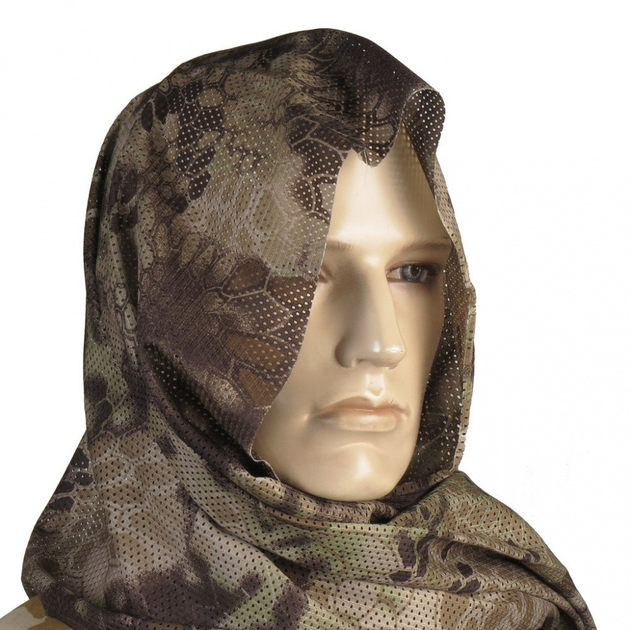 Маскувальний шарф-сітка камуфляж Снайперський (тактичний) 150×50 Kryptek khaki - зображення 1