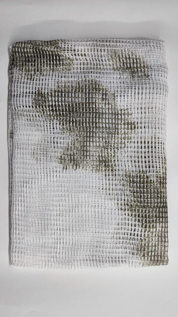 Маскировочный шарф-сетка снайперский (тактический) 180×80 Белый снег - изображение 2
