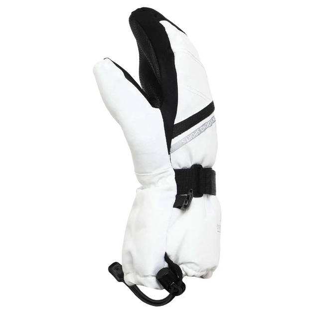 Варежки горнолыжные детские Zelart Luckyloong Action 8778 размер L-XL (9-12 лет) White-Black - изображение 2