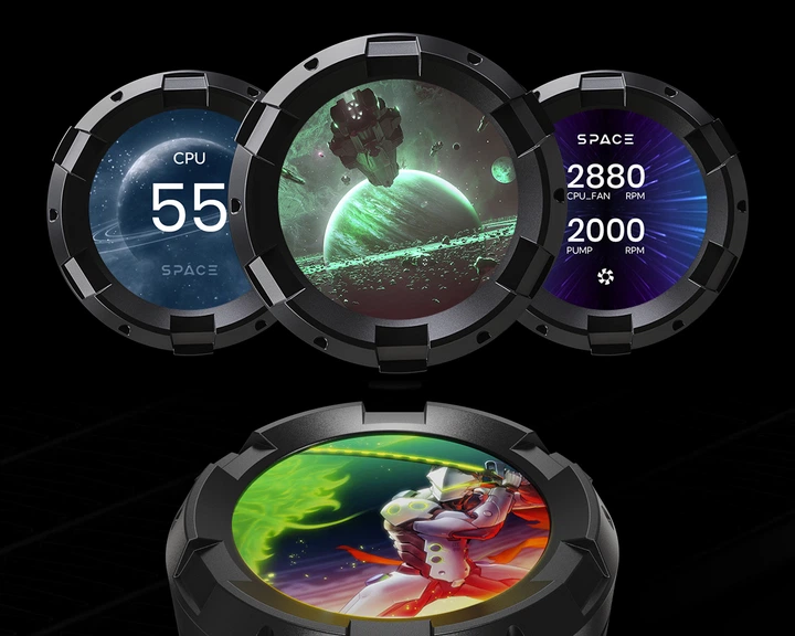 Система жидкостного охлаждения ID-COOLING Space LCD SL240 XE - Фото 10 Система жидкостного охлаждения ID-COOLING Space LCD SL240 XE - изображение 10