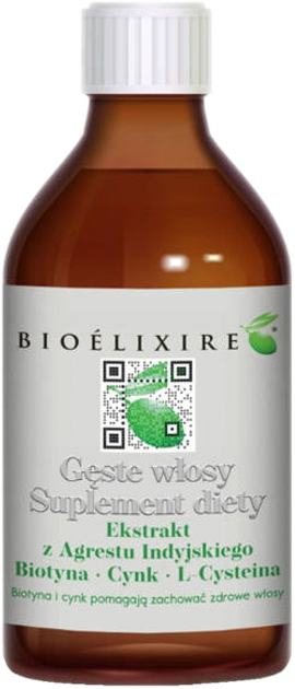 Suplement diety Bioelixire Geste wlosy 300 ml (5903769542253) - obraz 1