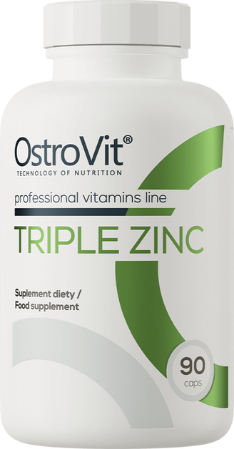 Suplement diety OstroVit Triple Zinc 90 caps (5903933901299) - obraz 1