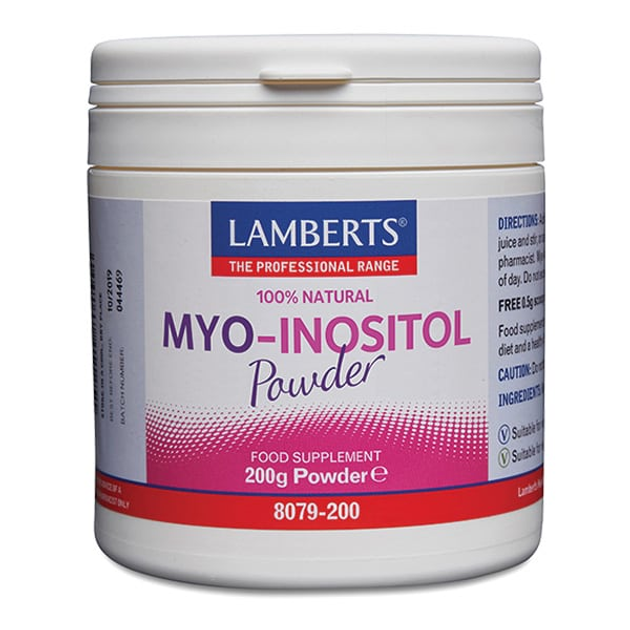 Suplement diety Lamberts Myo-Inositol Powder 200 g (5055148411251) - obraz 1
