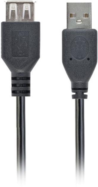 Kabel Cablexpert USB 2.0 0.75 m Czarny (CC-USB2-AMAF-75CM/300-BK) - obraz 1