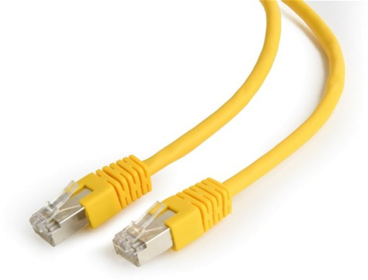 Kabel krosowy Cablexpert CAT6 FTP 0.25 m Yellow (PP6-0.25M/Y) - obraz 2