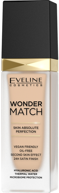 Podkład nawilżający Eveline Cosmetics Wonder Match 16 Light Beige luksusowy dopasowujący się 30 ml (5901761985184) - obraz 1