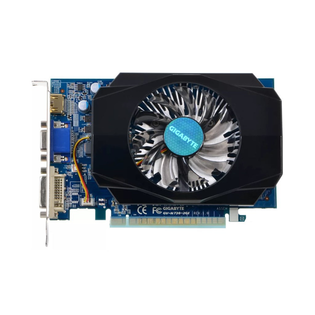 Відеокарта Gigabyte GT 730 2GB (GV-N730D3-2GI) (GDDR3, 64 bit, PCI-E 2. ...